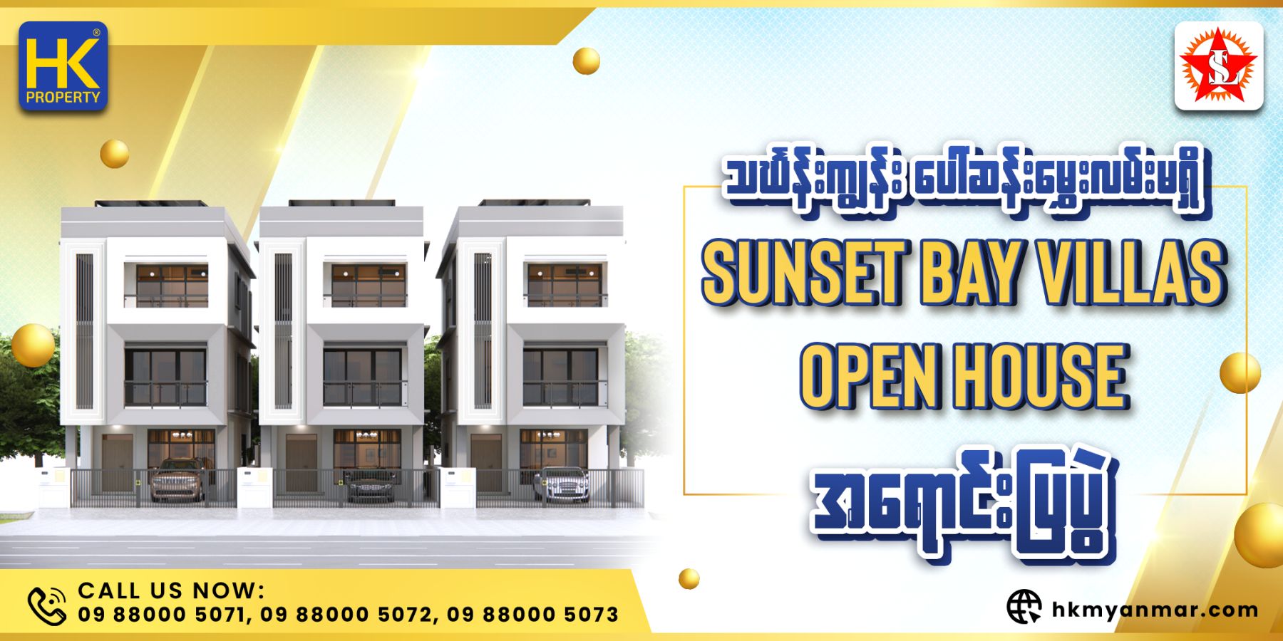 Sunset Bay Villa Project in Pawsanmwe St, Thingangyun